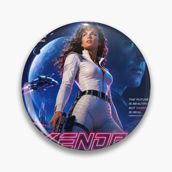 Item preview, Kendra: Starquest – Retro 80s Neon Sci‑Fi Adventure designed and sold by obstinator.