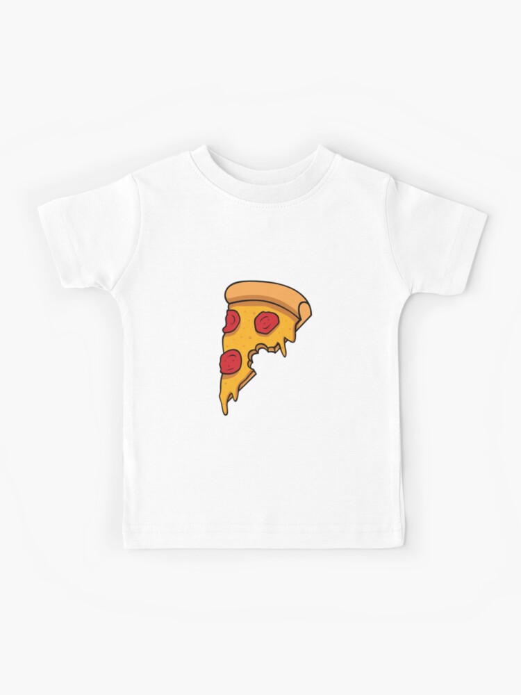 Funny Pizza Slice Graphic Novelty Pizza Bite Eat Pizza | Kids T-Shirt