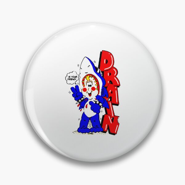 Item preview, Red Typography Blue Character Shark designed and sold by DeadTired666.