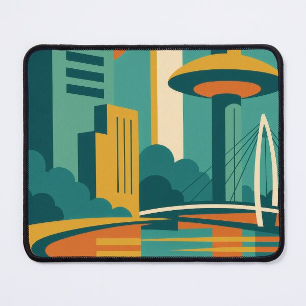 Item preview, Retro Pop Art Poster Illustration of Wichita | Bold Keeper of the Plains, Arkansas River & Downtown Skyline | Vintage Kansas Wall Art Decor designed and sold by PaintedPixels01.