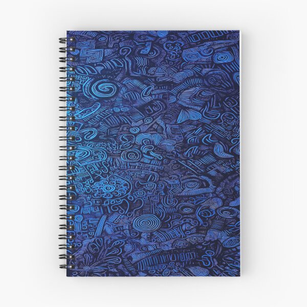 Item preview, Intricate Patterns and Abstract Design Featuring a Complex Arrangement of Geometric Shapes in a Deep Blue Background Evoking a Sense of Mystery and Creativity designed and sold by Matt_Smith.