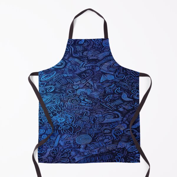 Item preview, Intricate Patterns and Abstract Design Featuring a Complex Arrangement of Geometric Shapes in a Deep Blue Background Evoking a Sense of Mystery and Creativity designed and sold by Matt_Smith.