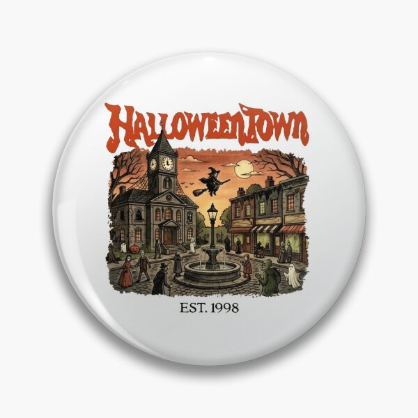 Item preview, Halloween T-Shirt Vintage Spooky Town Witch Graphic designed and sold by sawczy-shop.