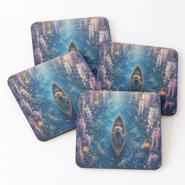 Item preview, Enchanted Wisteria Canopy & Koi Fish River Boat  designed and sold by Jaideep Walia.