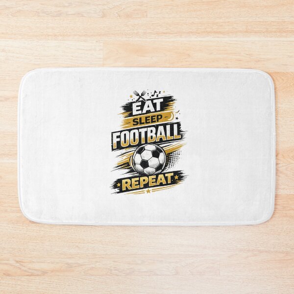 Item preview, Eat Sleep Football Repeat Soccer Player Funny Sports Graphic T-Shirt designed and sold by Artbysarmina.