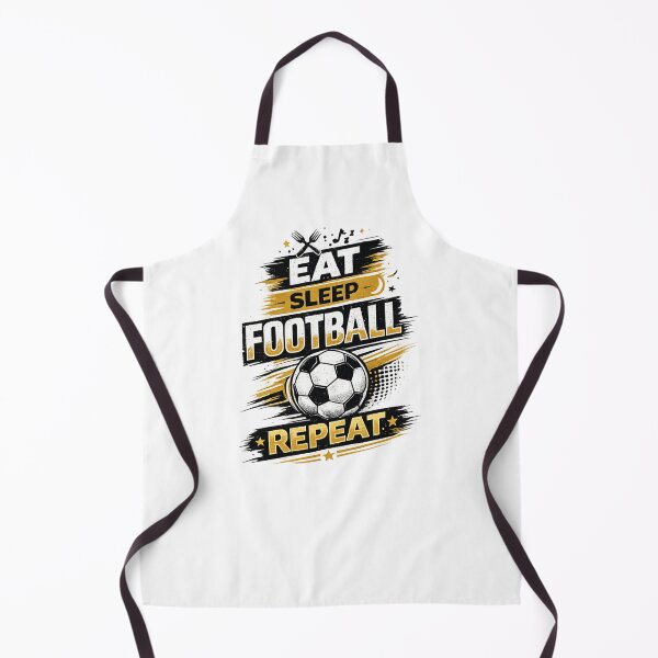 Item preview, Eat Sleep Football Repeat Soccer Player Funny Sports Graphic T-Shirt designed and sold by Artbysarmina.