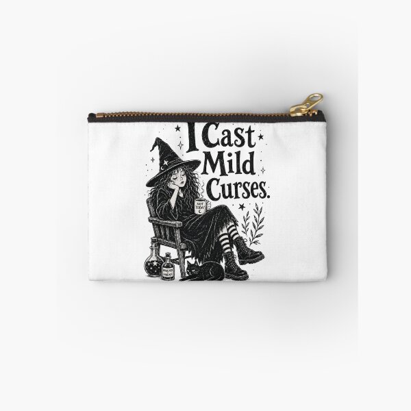 Item preview, I Cast Mild Curses Witch Tee designed and sold by jtDigital + StrangeFolk.