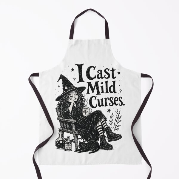 Item preview, I Cast Mild Curses Witch Tee designed and sold by jtDigital + StrangeFolk.