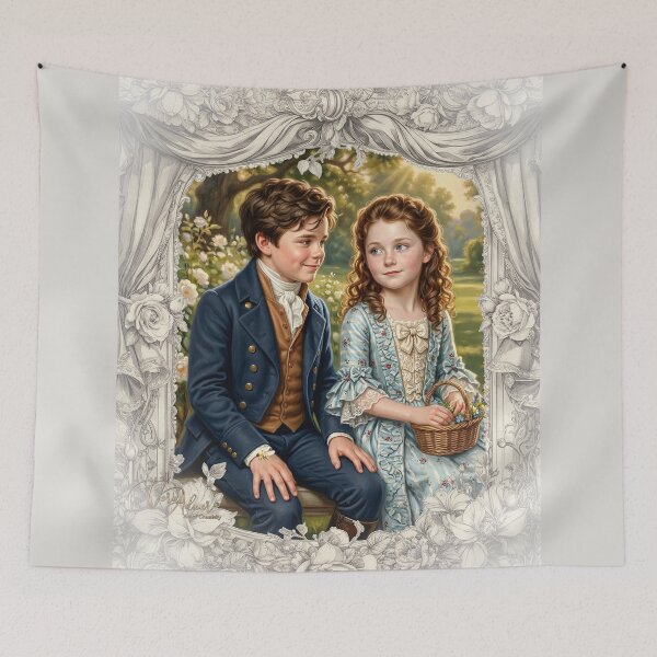 Item preview, Historical Romance Core: Noble Youth with Bee and Spring Flowers designed and sold by Vera-Adxer.