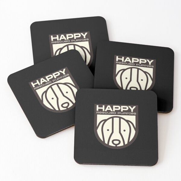 Item preview, Happy Rescued Puppies - Retro Dog Shield Adoption Crest Graphic designed and sold by GenZFashion000.