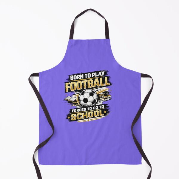 Item preview, Born to Play Football Forced to Go to School Funny Soccer Player T-Shirt designed and sold by Artbysarmina.