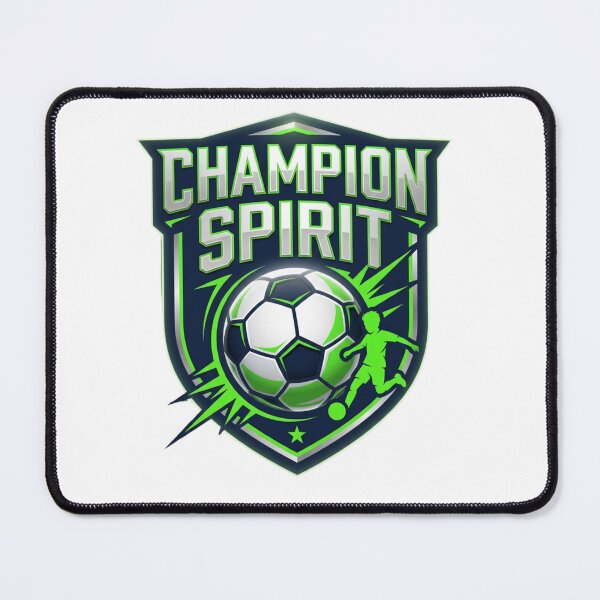 Item preview, Champion Spirit Soccer Crest | Dynamic Football Badge | Sports Typography Design designed and sold by tareankush.