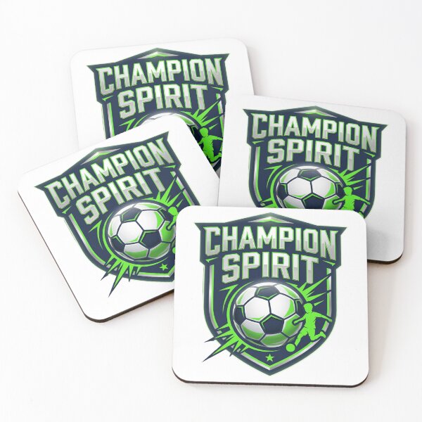 Item preview, Champion Spirit Soccer Crest | Dynamic Football Badge | Sports Typography Design designed and sold by tareankush.
