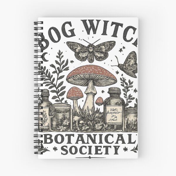 Aperçu de l'œuvre T-shirt de la Bog Witch Botanical Society créée et vendue par jtDigital + StrangeFolk.