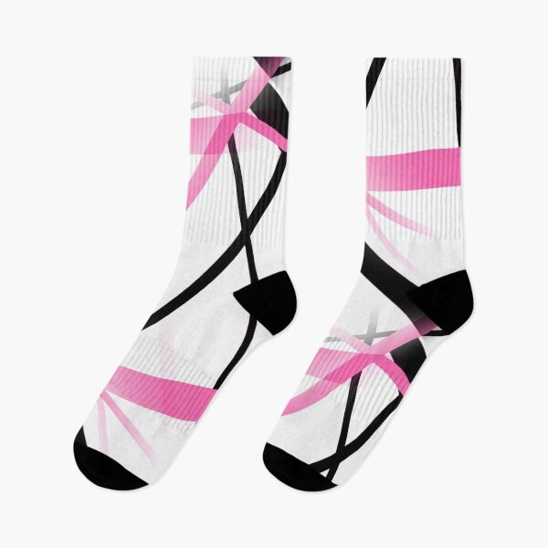 Item preview, Modern Line Cool Geometry White Black Magenta-Pink designed and sold by taiche.