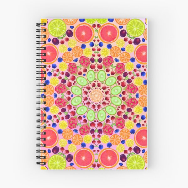 Item preview, fruit pattern on pink background designed and sold by subis-designs.