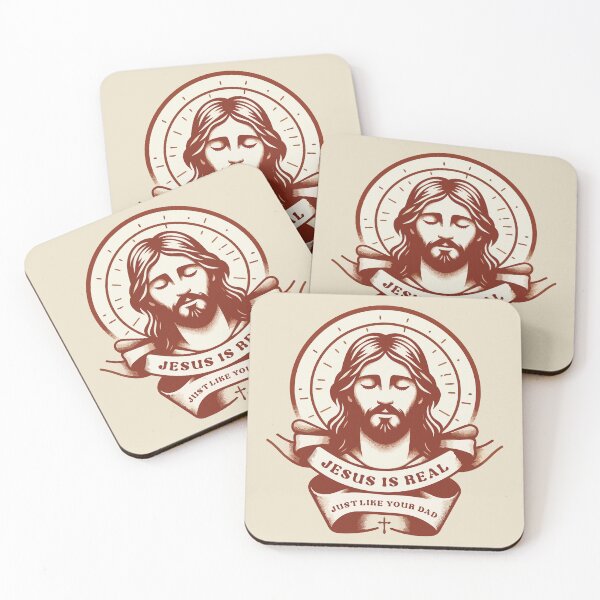 Item preview, Jesus Is Real Just Like Your Dad – Christian Faith Quote designed and sold by Scaryzz.