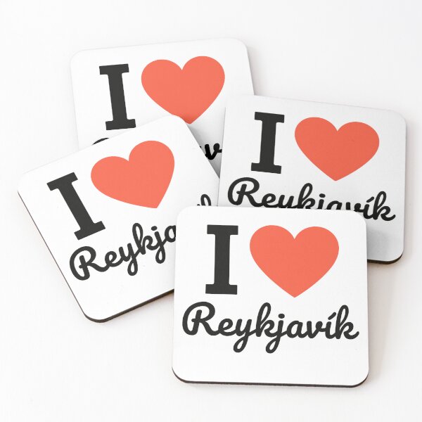 Item preview, I Love Reykjavik Typography Design | Iceland Capital Pride Artwork | Modern Nordic Travel & City Love Statement designed and sold by PaintedPixels01.