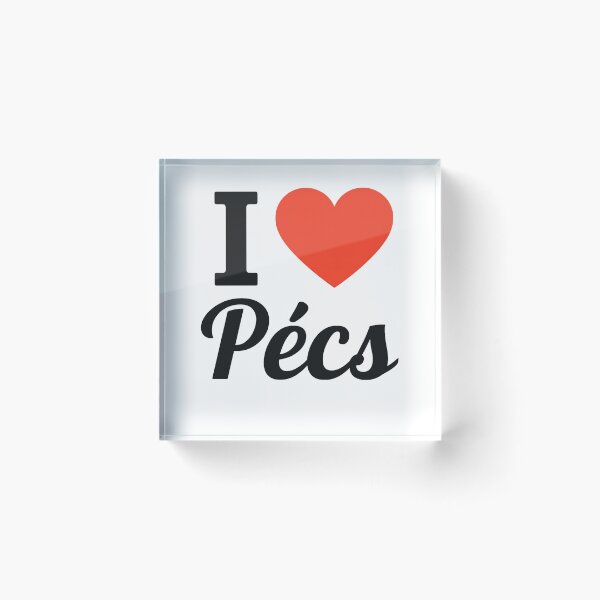 Item preview, I Love Pécs Typography Design | Historic Hungary City Pride Artwork | Modern Travel & Cultural Love Statement designed and sold by PaintedPixels01.