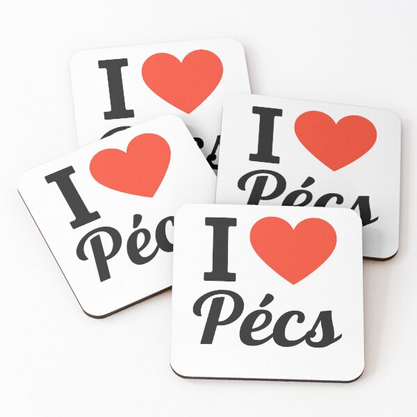 Item preview, I Love Pécs Typography Design | Historic Hungary City Pride Artwork | Modern Travel & Cultural Love Statement designed and sold by PaintedPixels01.