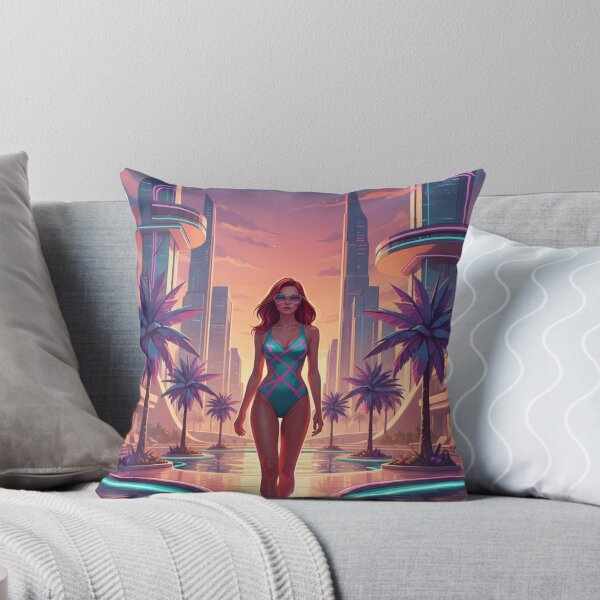 Item preview, Golden Future Retro Cyberpunk City Sunset designed and sold by GraphixKing999.