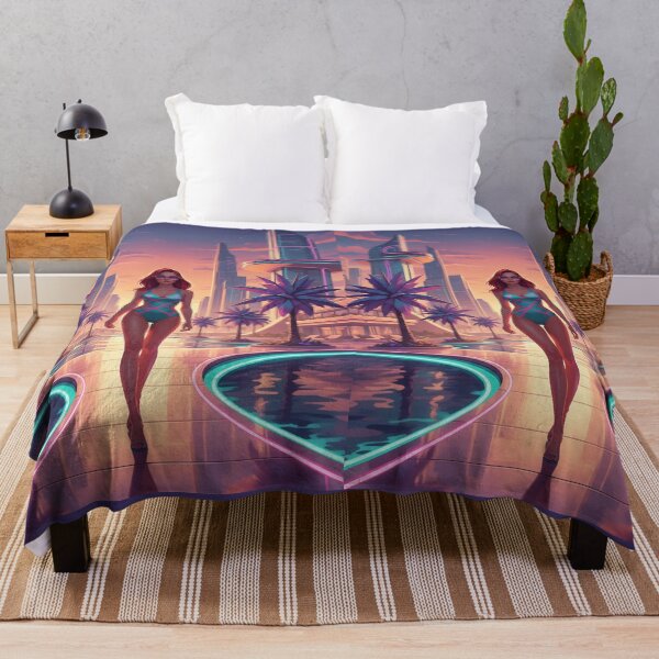 Item preview, Golden Future Retro Cyberpunk City Sunset designed and sold by GraphixKing999.