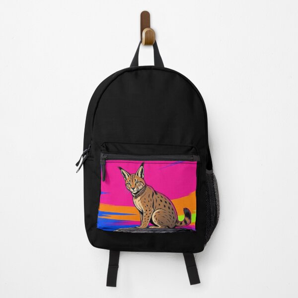 Item preview, Caracal Lynx – Neon Pop Art Cat designed and sold by Dogandesighn.