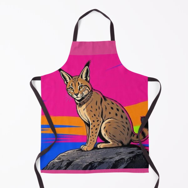 Item preview, Caracal Lynx – Neon Pop Art Cat designed and sold by Dogandesighn.