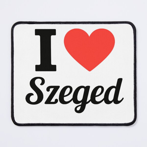 Item preview, I Love Szeged Typography Design | Historic Hungary City Pride Artwork | Modern Travel & Cultural Love Statement designed and sold by PaintedPixels01.