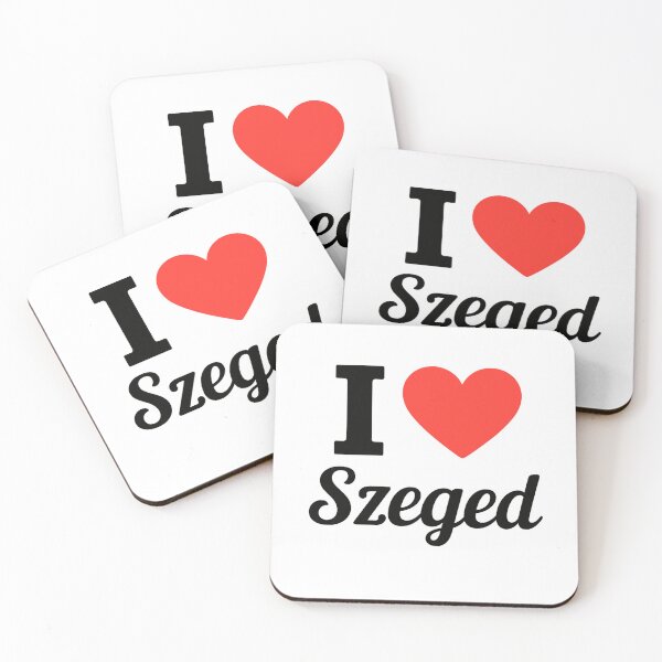 Item preview, I Love Szeged Typography Design | Historic Hungary City Pride Artwork | Modern Travel & Cultural Love Statement designed and sold by PaintedPixels01.