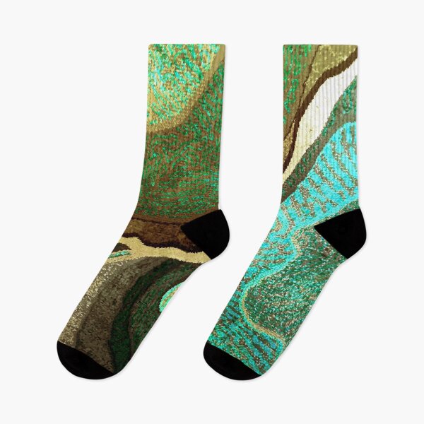 Item preview, Forest Green, Goldenrod, Aqua, And Earthtones Abstract Designs designed and sold by DEC02.
