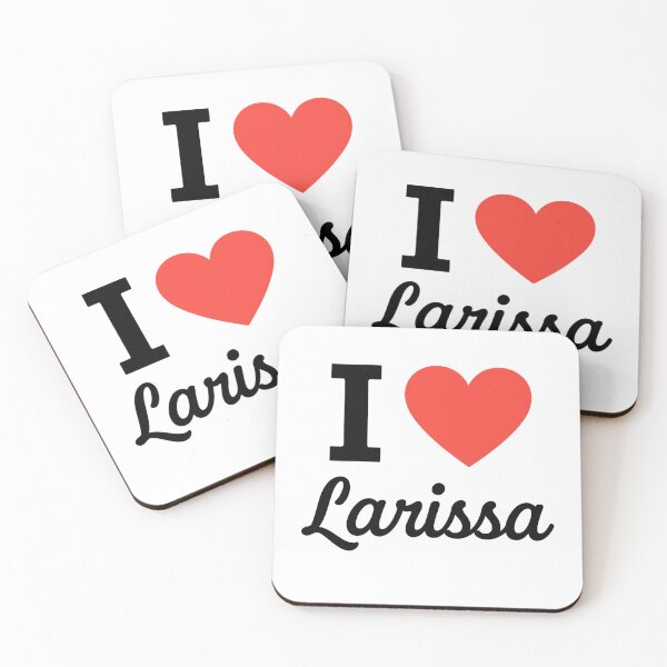 Item preview, I Love Larissa Typography Design | Historic Greece City Pride Artwork | Modern Travel & Cultural Love Statement designed and sold by PaintedPixels01.