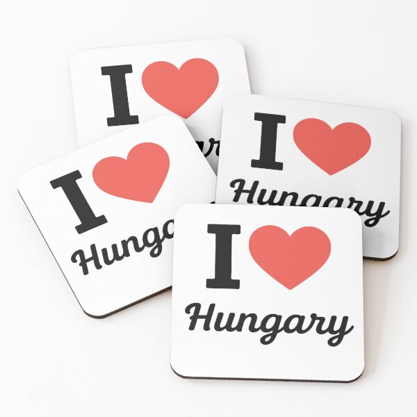 Item preview, I Love Hungary Typography Design | Hungarian National Pride Artwork | Modern Travel & Country Love Statement designed and sold by PaintedPixels01.