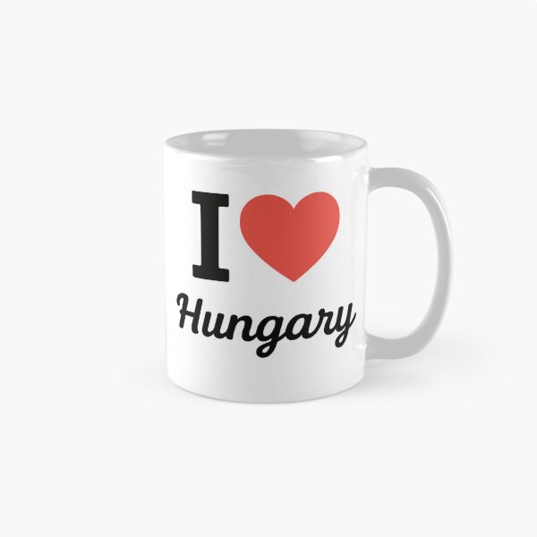 Item preview, I Love Hungary Typography Design | Hungarian National Pride Artwork | Modern Travel & Country Love Statement designed and sold by PaintedPixels01.