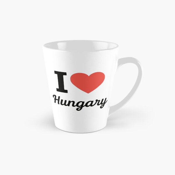 Item preview, I Love Hungary Typography Design | Hungarian National Pride Artwork | Modern Travel & Country Love Statement designed and sold by PaintedPixels01.