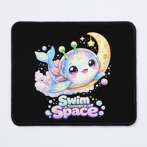 Item preview, Alien Whale Swim Through Space designed and sold by Ruamid.