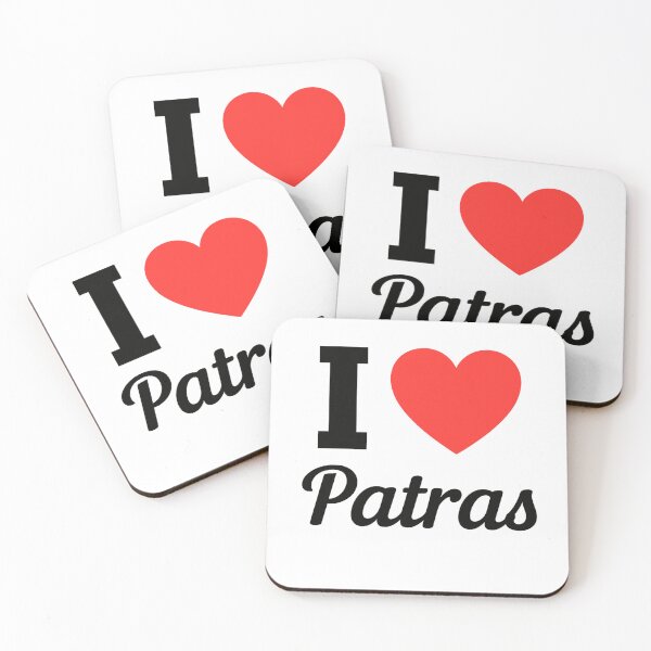 Item preview, I Love Patras Typography Design | Historic Greece City Pride Artwork | Modern Travel & Cultural Love Statement designed and sold by PaintedPixels01.