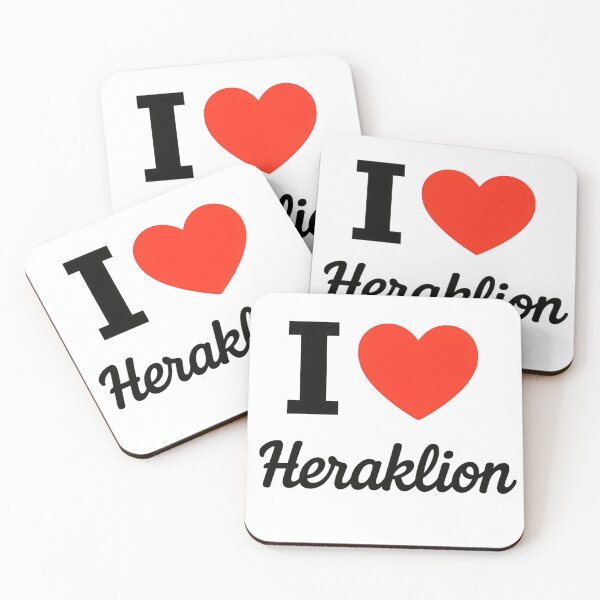 Item preview, I Love Heraklion Typography Design | Historic Crete City Pride Artwork | Modern Travel & Cultural Love Statement designed and sold by PaintedPixels01.