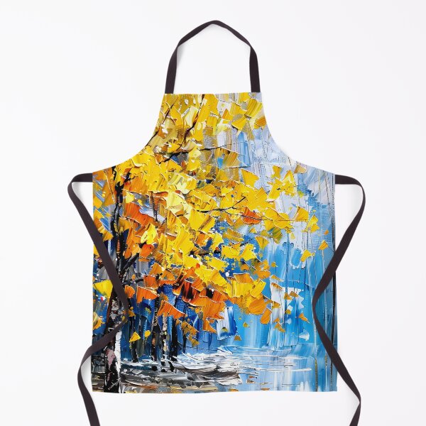 Item preview, Autumn Tree In The Rain Impasto-Style Digital Abstract designed and sold by DEC02.