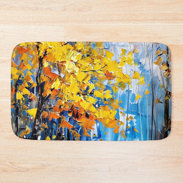 Item preview, Autumn Tree In The Rain Impasto-Style Digital Abstract  designed and sold by DEC02.
