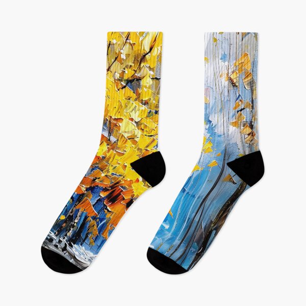 Item preview, Autumn Tree In The Rain Impasto-Style Digital Abstract  designed and sold by DEC02.