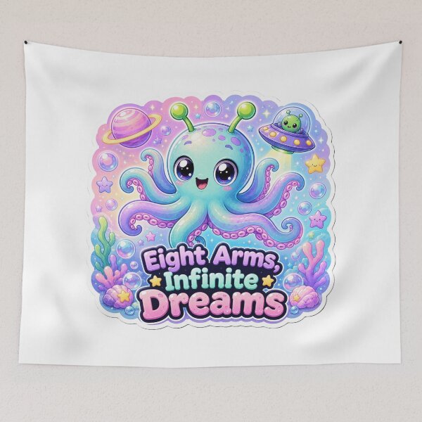Item preview, Alien Octopus Infinite Dreams designed and sold by Ruamid.
