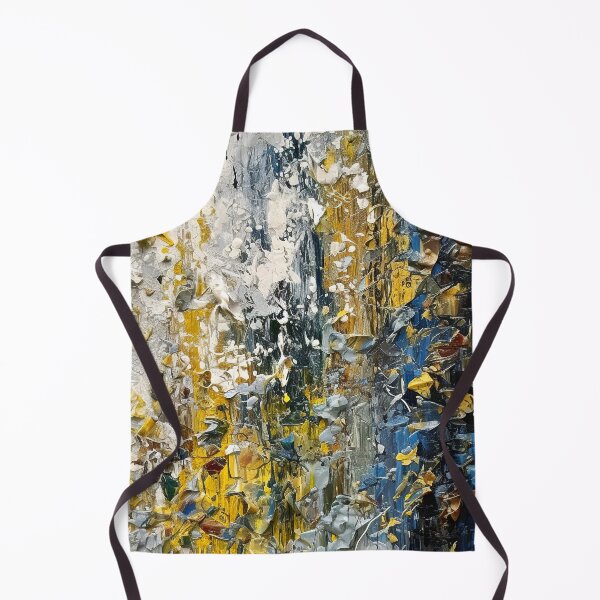Item preview, Abstract Impressionist Blue, Golden, And Cream Digital Painting designed and sold by DEC02.