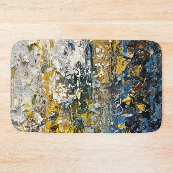 Item preview, Abstract Impressionist Blue, Golden, And Cream Digital Painting designed and sold by DEC02.