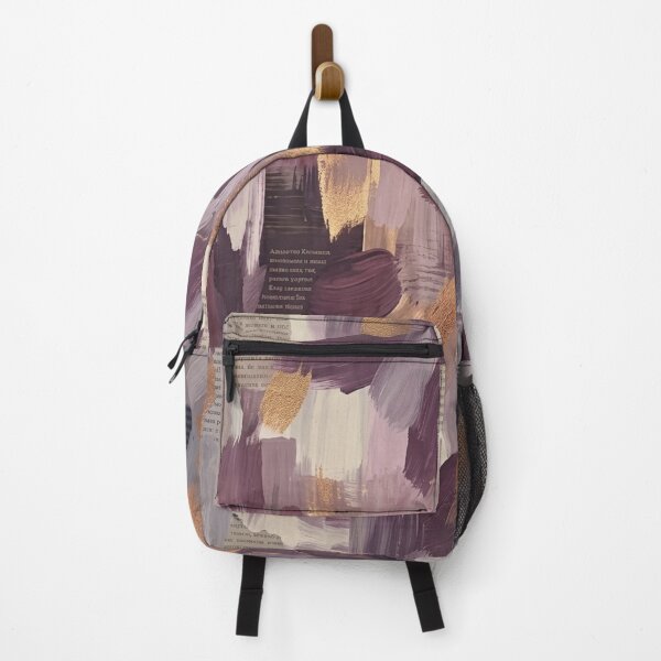 Item preview, Abstract Oil Paint Composition in Purple and Gold designed and sold by VibeStyletwo.
