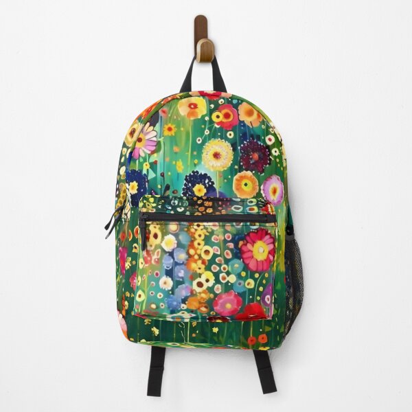 Item preview, Gustav Klimt Flower Garden Colourful Abstract Vivid Flowers Seamless Floral Pattern Digital Art and Illustration designed and sold by Matt_Smith.