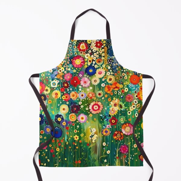 Item preview, Gustav Klimt Flower Garden Colourful Abstract Vivid Flowers Seamless Floral Pattern Digital Art and Illustration designed and sold by Matt_Smith.