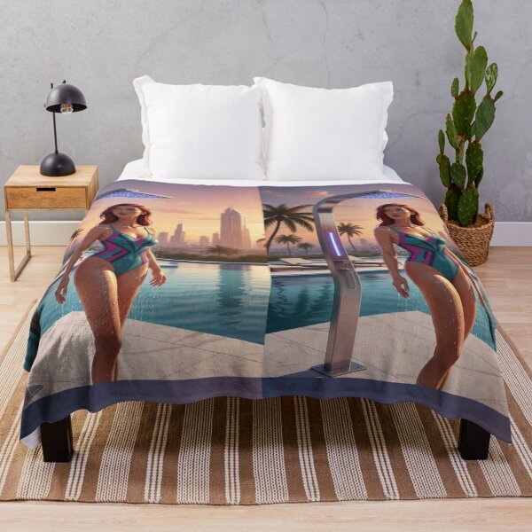 Item preview, Refresh Yourself Futuristic Cyberpunk Summer Poolside designed and sold by GraphixKing999.