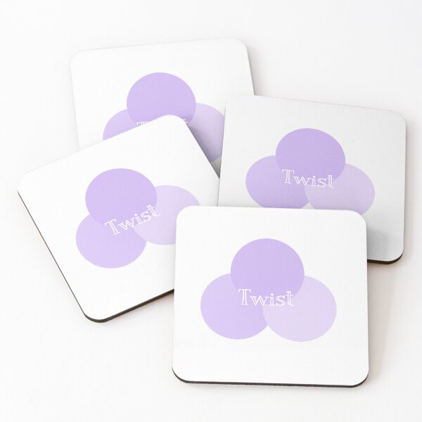 Item preview, Twist Typography Sticker | Minimal Lavender Abstract Circle Design | Aesthetic Pastel Graphic designed and sold by PearlPathFinds.