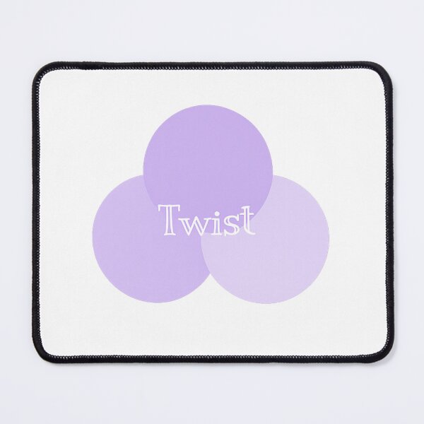Item preview, Twist Typography Sticker | Minimal Lavender Abstract Circle Design | Aesthetic Pastel Graphic designed and sold by PearlPathFinds.